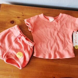 Cat & Jack 3-6m Coral Set